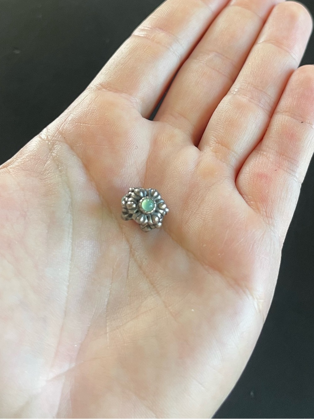 Pandora May Chrysoprase Birthday Bloom Charm